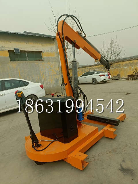 曲周县自卸车厢随车吊 自制轮式四不像起重机 四驱平板吊 5吨 贵盛